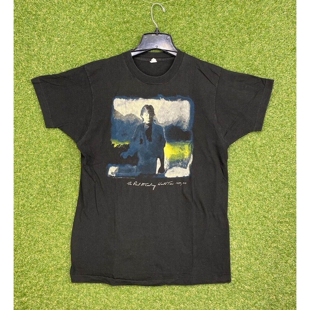 Vintage Paul McCartney Shirt Mens XL World Tour 1989-90 Single Stitch Music y2k